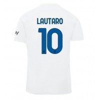 Inter Milan Lautaro Martinez #10 Replica Away Shirt 2023-24 Short Sleeve
